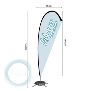fly banner lagrima l medidas