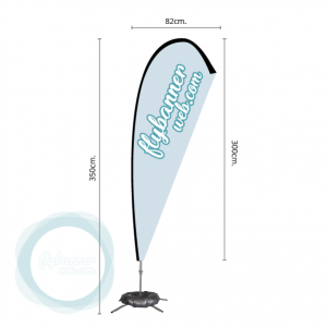 fly banner lagrima xxl medidas